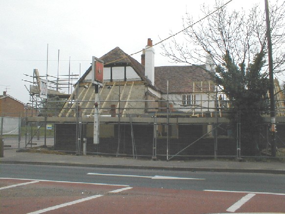 The new extension roofs take shape