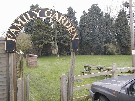 The beer garden. 