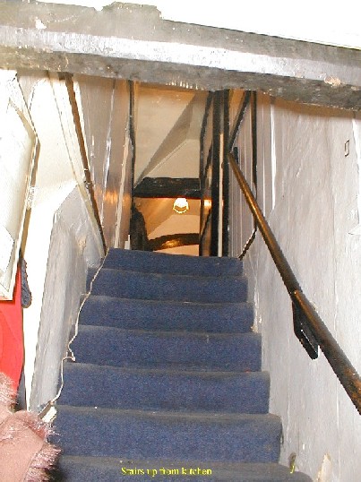 Stairs up from the Kitchen