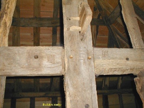 Builder's marks can be seen at the main joints