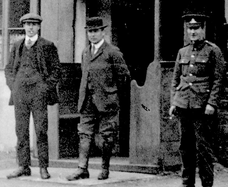 Jim (on left) and Harry Clark (in uniform)