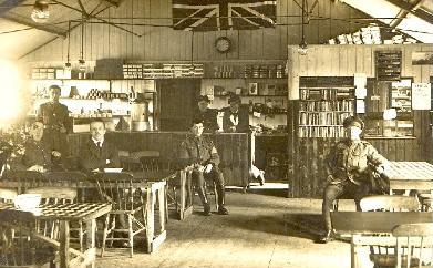The interior of the YMCA Hut at Bearwood