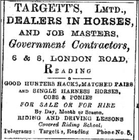 Targett's, Dealers in Horses