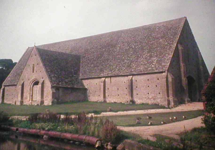 Great Coxwell Tithe Barn, site of a National Trust 'Acorn Camp' in 1975