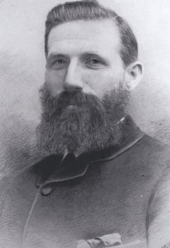 James Hellier Rowe, sporting a magnificent beard