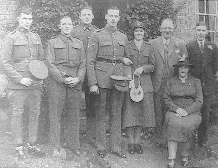 Mary Inglis and Lance-Corporal Gordon Stead at their wedding reception