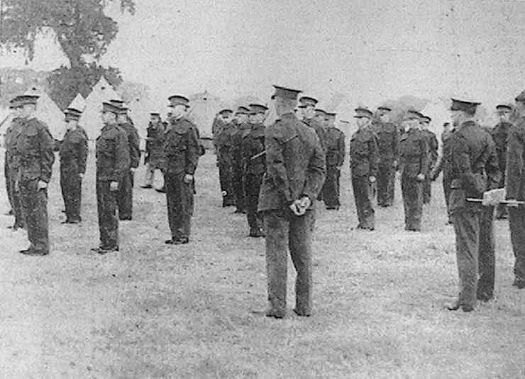 Instruction in Drill for Militiamen at Arborfield