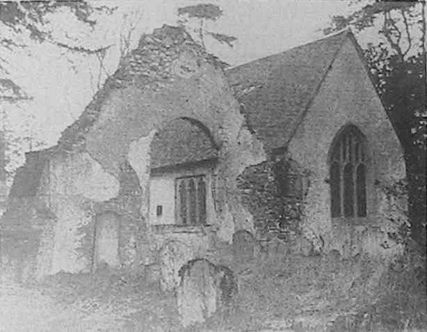 The old church and chapel, 1939